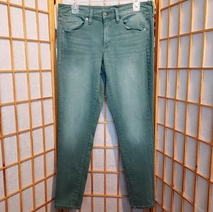 🐍 Universal Thread teal jade green stretchy skinny jeans womens 8 junior's 9